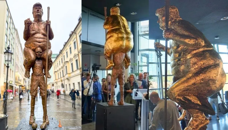 Does The Whole World Hate Our President? Naked Trump Statue Installed At European Parliament