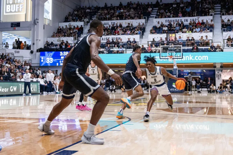 Men's basketball falls to Georgetown 76-68 in second annual exhibition opener