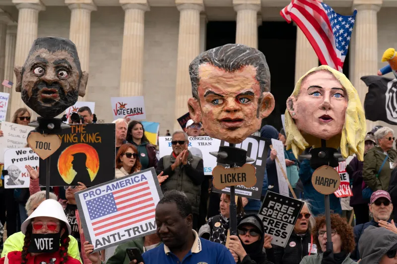 No Kings rallies across U.S. urge voters to cast ballots early ahead of midterms