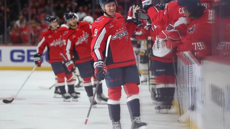 Ryan Leonard scores highlight-reel goal, leads the Capitals over the Devils 4-2