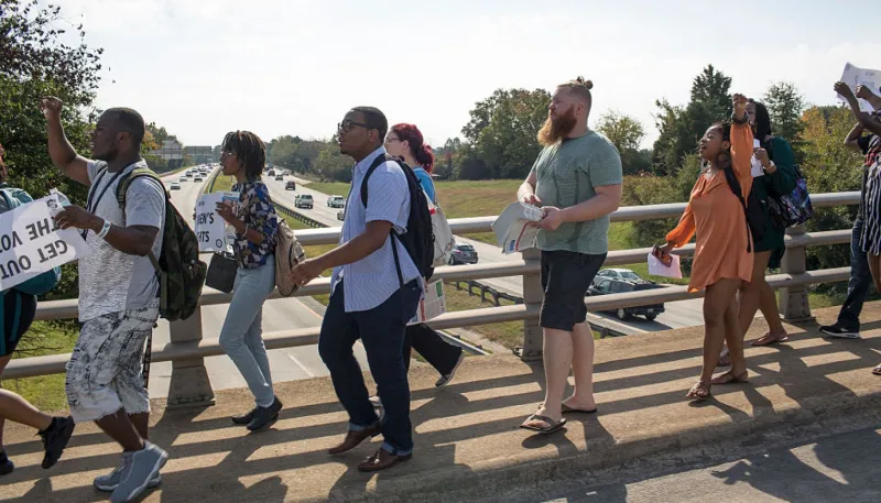By Any Means! N.C. A&T, UNCG And Bennett Students March Hours To Vote After Campus Polling Sites Denied