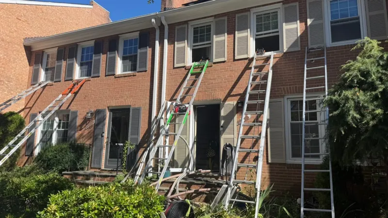 2 pulled from burning Fairfax County home