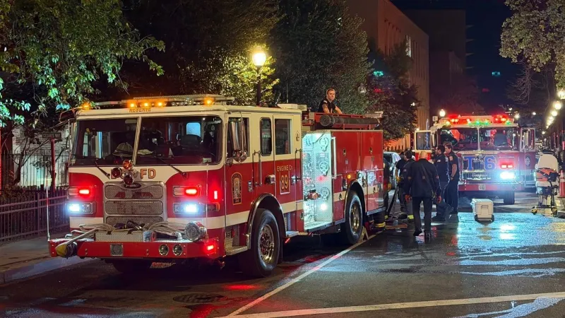 Bedroom fire displaces man from Northwest DC apartment