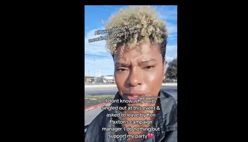 Black MAGA Woman Gets Tossed From Ken Paxton Rally, And She Can't Figure Out Why