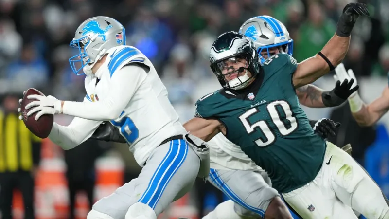 Eagles make statement on defense, shut down Jared Goff, Lions