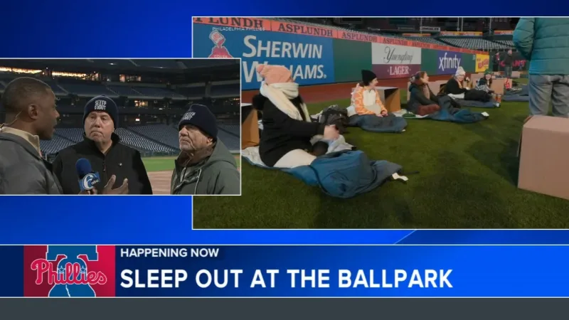 Phillies hosts first-ever "Sleep Out" event, raising more than $1M