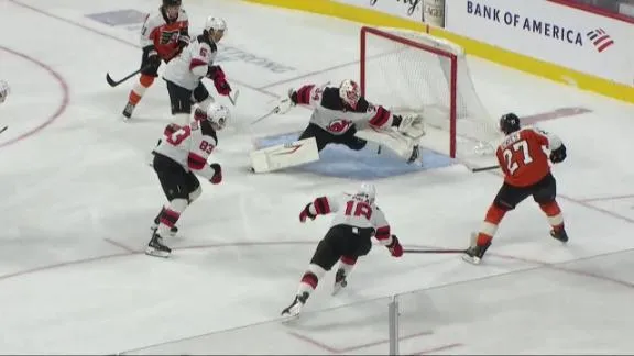 Flyers set franchise record with 3 goals in 26 seconds and beat Dev...
