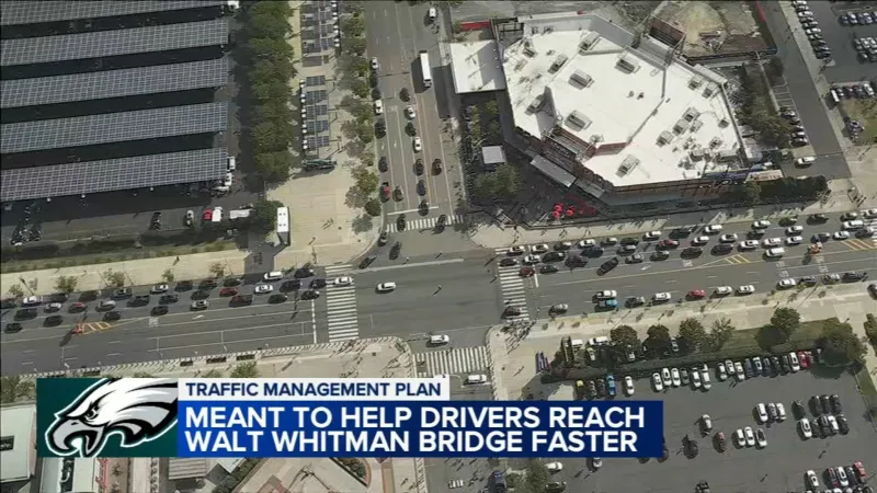 Philly testing out new traffic plan for Eagles fans leaving game