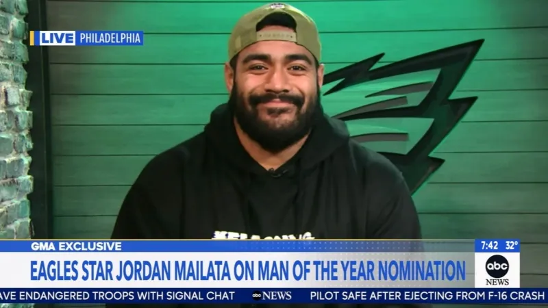 Jordan Mailata nominated for Walter Payton NFL Man of the Year