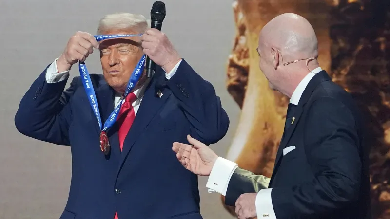 FIFA gives President Trump a peace prize at the World Cup draw