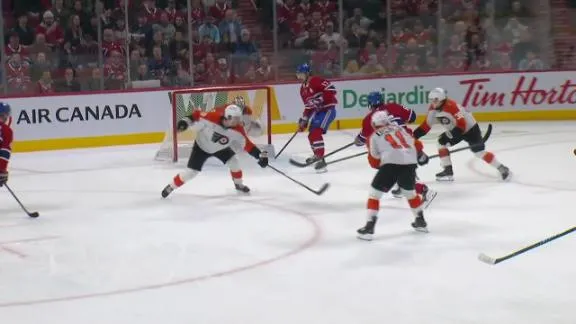 Zegras extends goal streak to 4 games as Flyers top Canadiens 4-1