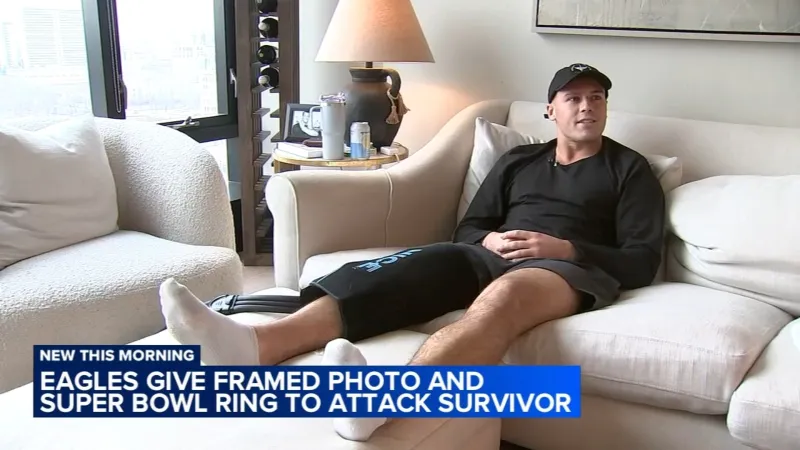 Eagles fan who survived New Orleans truck attack given Super Bowl ring