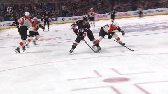 Thompson, Ostlund score 2:36 apart late in 2nd period as Sabres bea...
