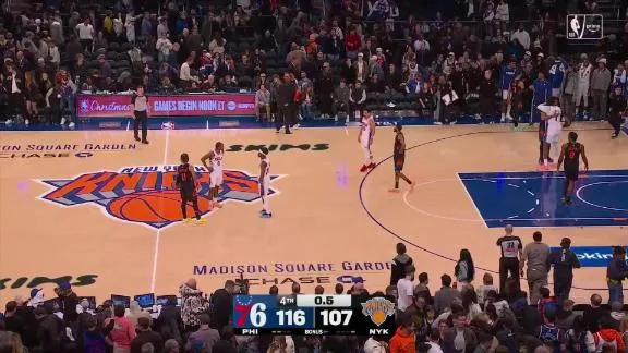 Maxey, Edgecombe help the 76ers hand the Knicks their second home l...