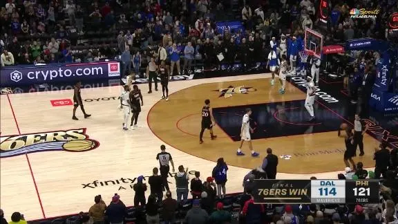 Tyrese Maxey scores 38 points to lead 76ers to 121-114 win over Mav...