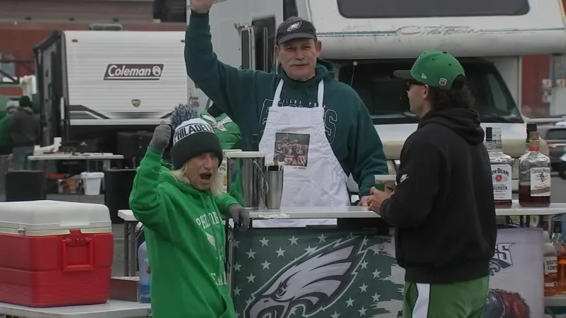 Fans arrive early and express confidence as playoff game day begins...