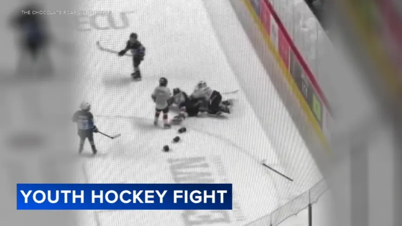 Brawl breaks out during 'Mites on Ice' intermission game in Hershey