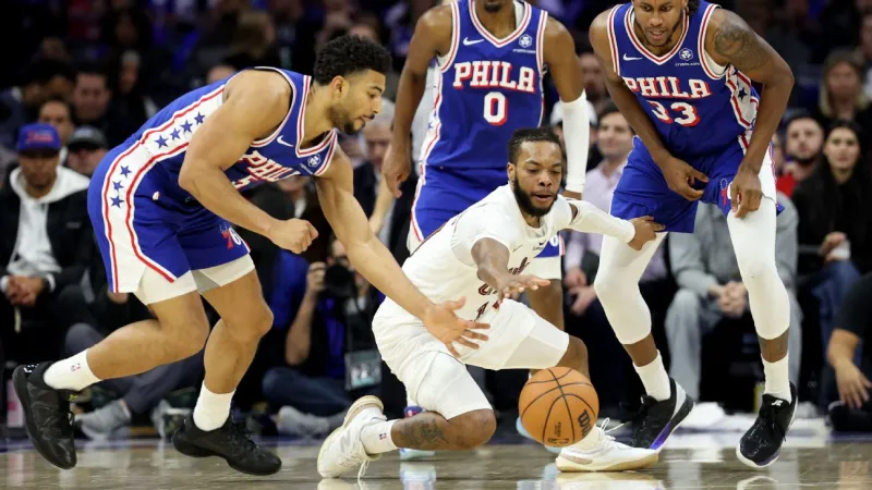Cavaliers' Darius Garland injures right foot in win vs. 76ers
