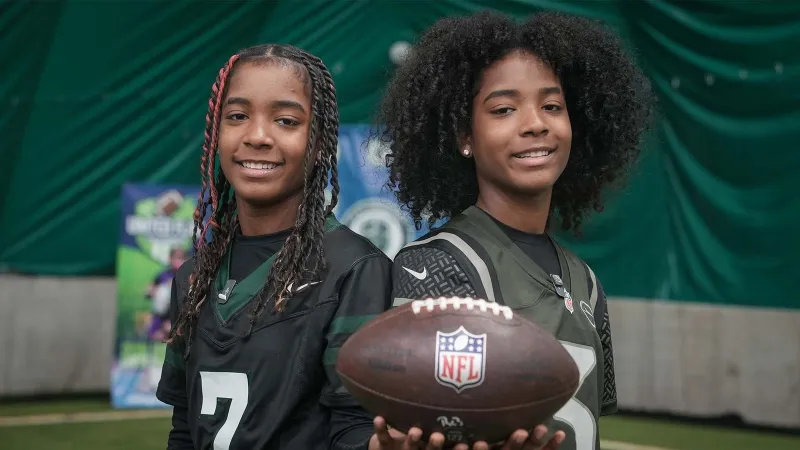 NJ twin sisters dream of scoring big with flag football