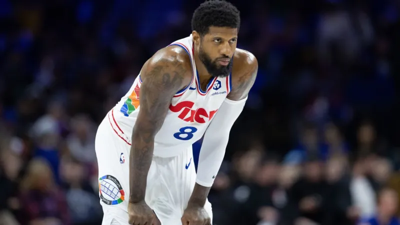 76ers' George banned 25 games for taking 'improper medication'
