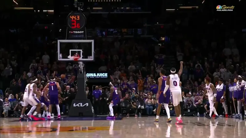 Embiid scores 33, Maxey adds 29 and the 76ers beat the Suns 109-103...