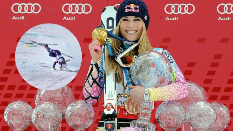 Lindsey Vonn addresses breaking leg in crash at Winter Olympics