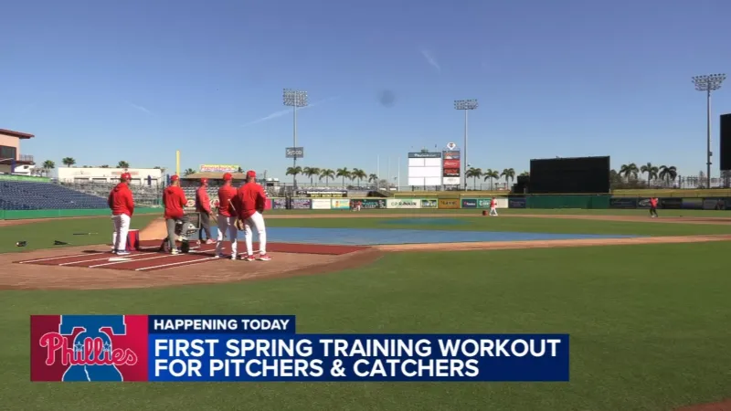 Phillies pitchers, catchers report for first day of spring training