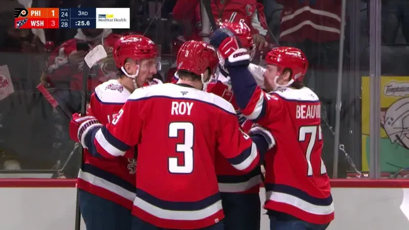 Sandin and van Riemsdyk score rare goals and Capitals beat Flyers 3-1