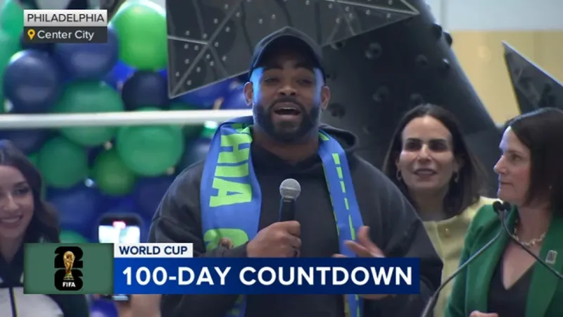 Celebration marks 100 days until FIFA World Cup in Philadelphia