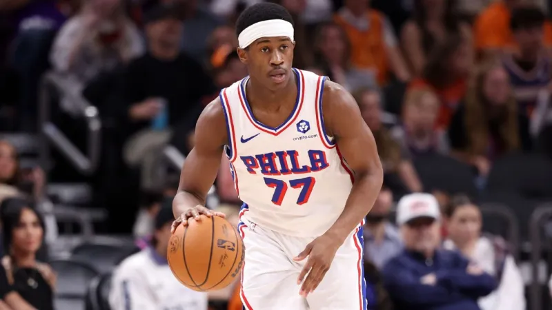 76ers' VJ Edgecombe out at least 1 game with bruised back