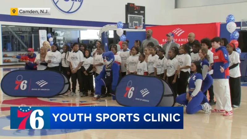 Philadelphia 76ers host 'Sports with Us' clinic for local students