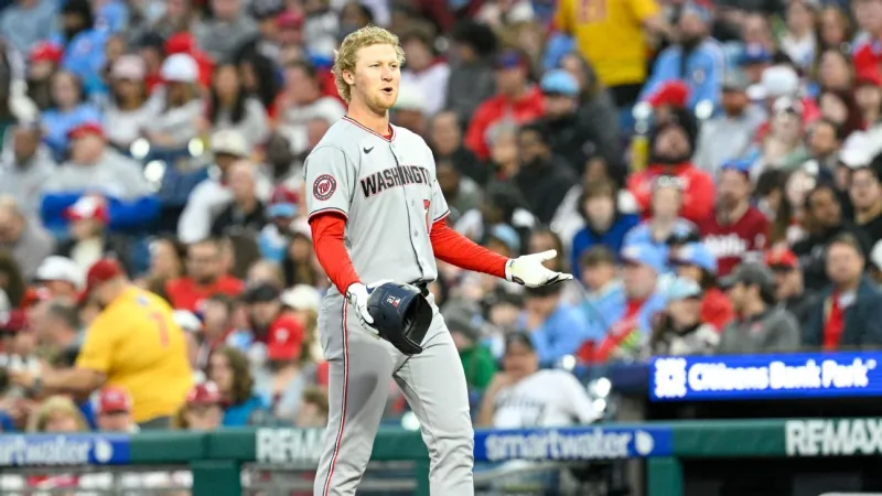 Nationals' Joey Wiemer ties record before on-base streak ends