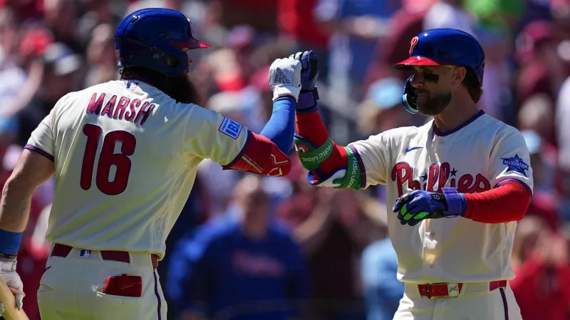 Schwarber, Harper homer to lead Phillies over Diamondbacks 4-3 to s...