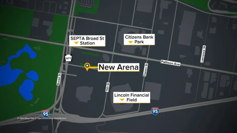 Here's where the new Sixers, Flyers and WNBA arena will be