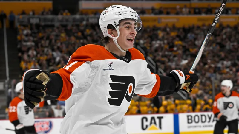 Flyers celebrate return to the playoffs with a 3-2 win over Penguin...