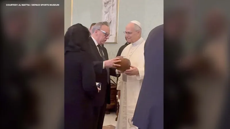 NJ museum owner gives Pope Leo XIV pieces of sports history