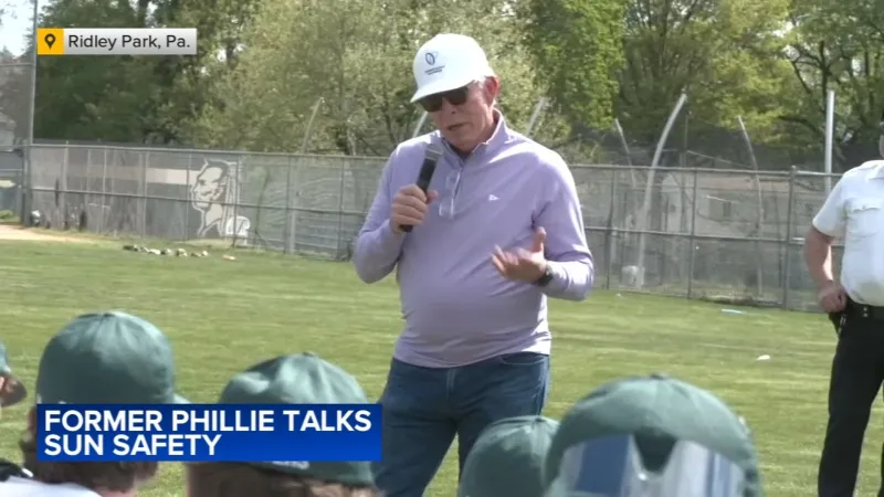 Mike Schmidt promotes 'Play Sun Safe' initiative
