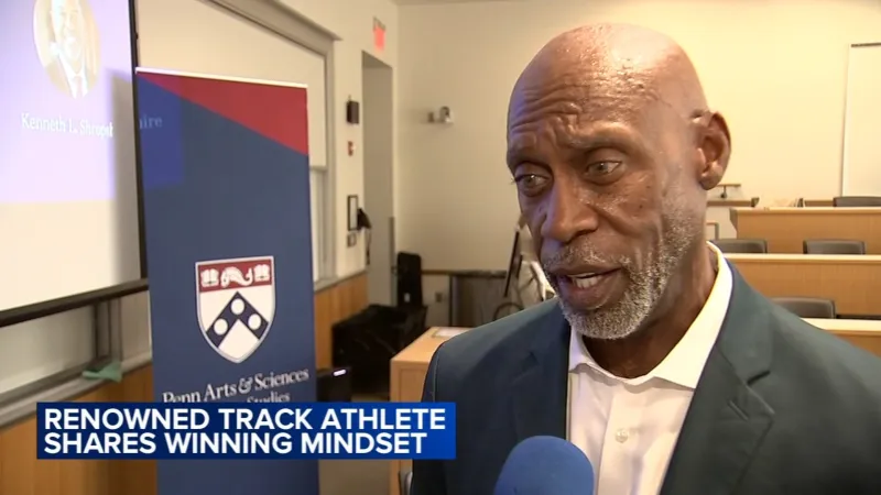 Olympic medalist speaks to students as Penn Relays begin