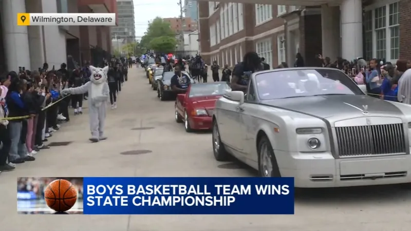 Del. high school basketball honored for winning state championship