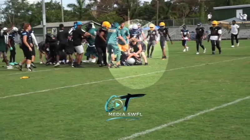 Woman arrested after allegedly kicking child at football game
