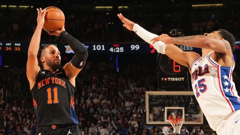 Jalen Brunson helps the Knicks take a 2-0 lead over the 76ers with ...