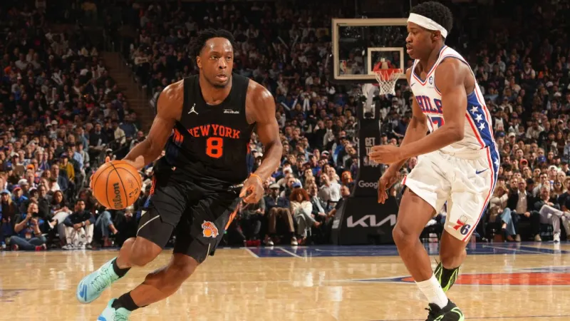 Sources: Knicks' OG Anunoby has hamstring strain, is day-to-day