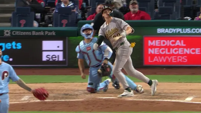 Ginn goes 8 innings and Gelof hits one of four A's homers in 12-1 r...