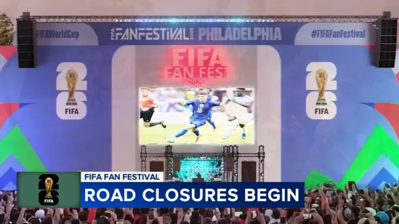 Road closures begin in Fairmount Park ahead of FIFA Fan Festival