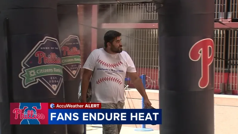 Phillies fans brave extreme heat as team offers cooling measures