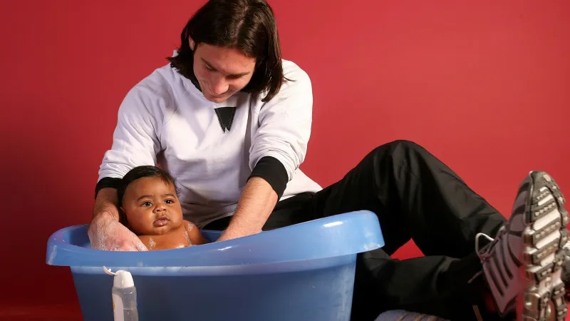 The baby in Lionel Messi's famous photo is now his World Cup Final rival