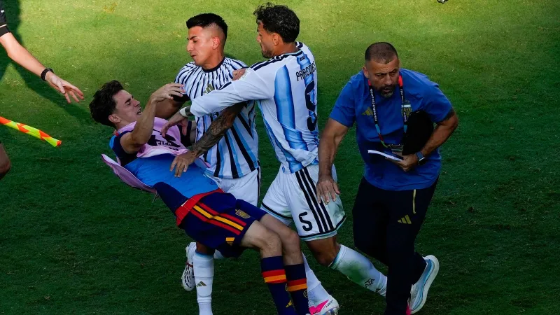 FIFA sanctions Argentina, several players for World Cup final scuffle
