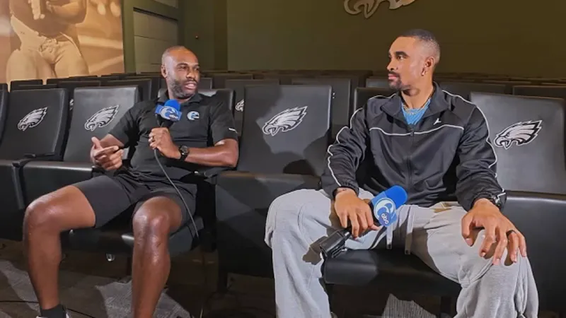 Watch Jason Dumas' full interview with Eagles QB Jalen Hurts