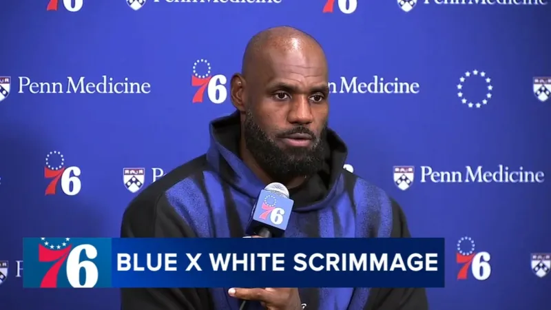LeBron James draws fans to Blue x White Scrimmage