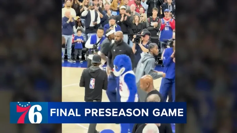 Sixers fans focus on star power, chemistry in final preseason game